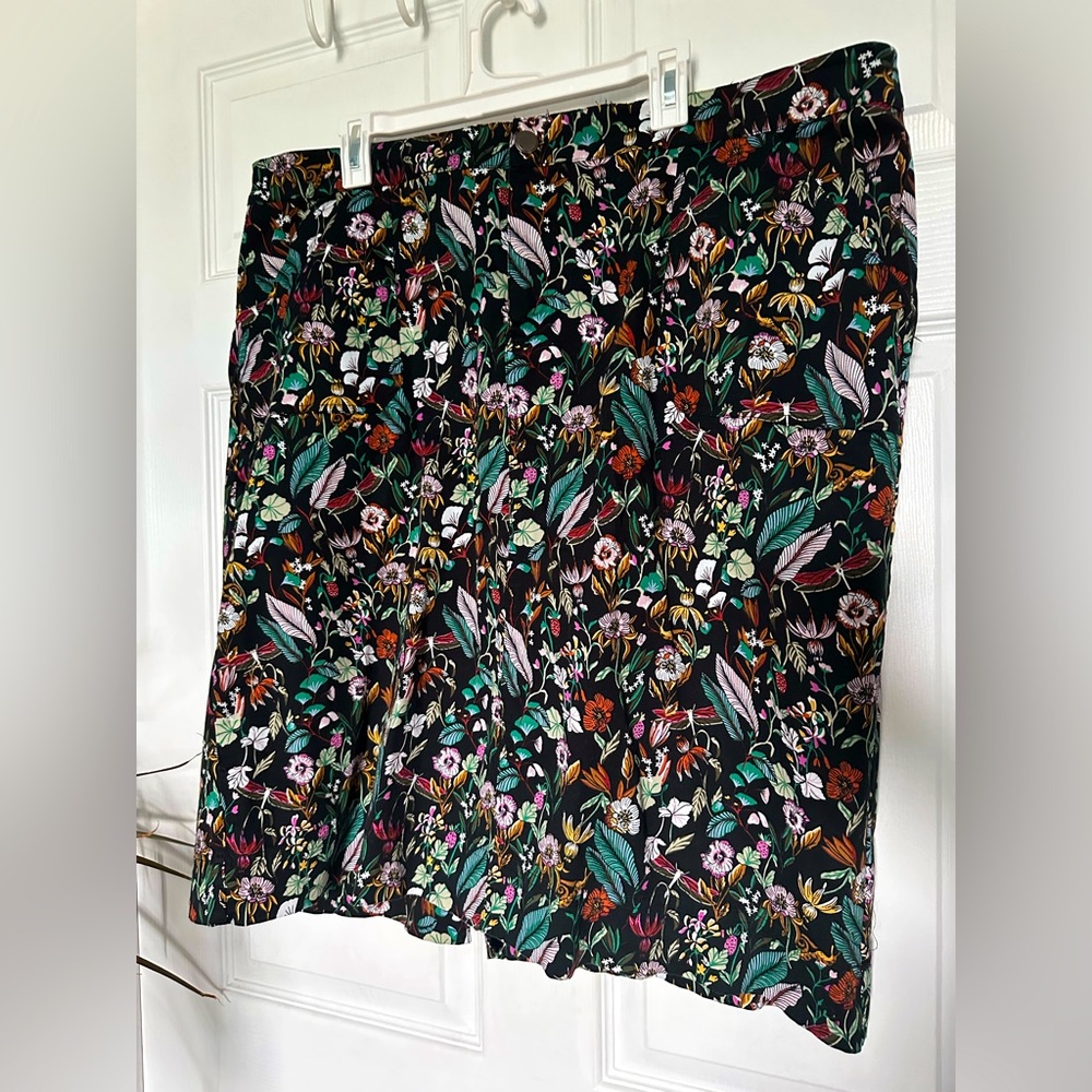 Cj banks patterned midi skirt plus size 22